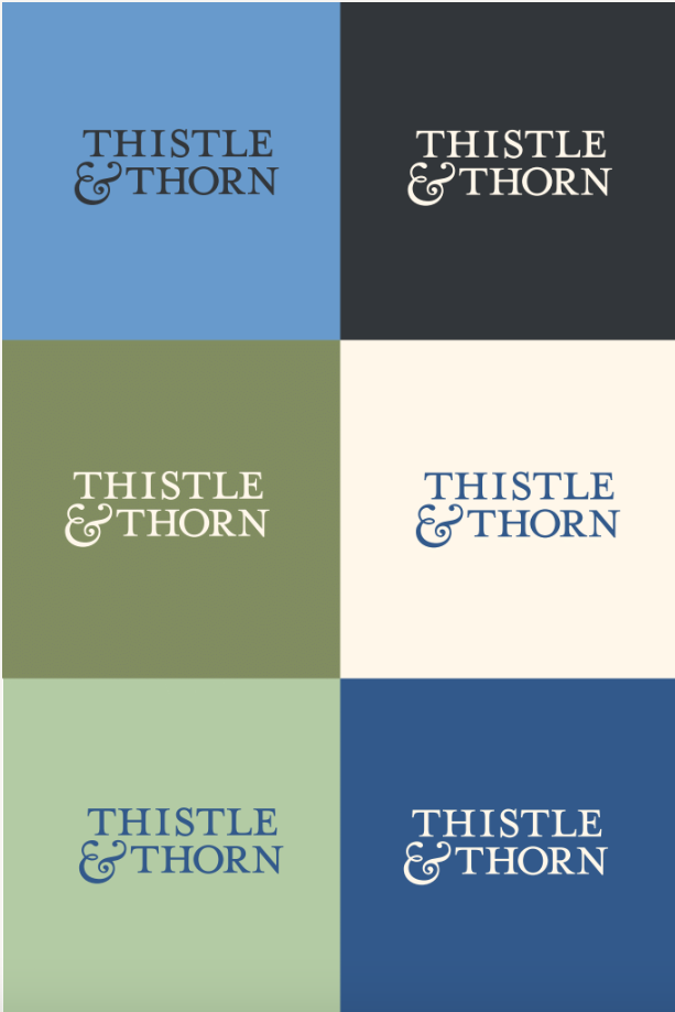 Thistle & Thorn Color Branding Sample
